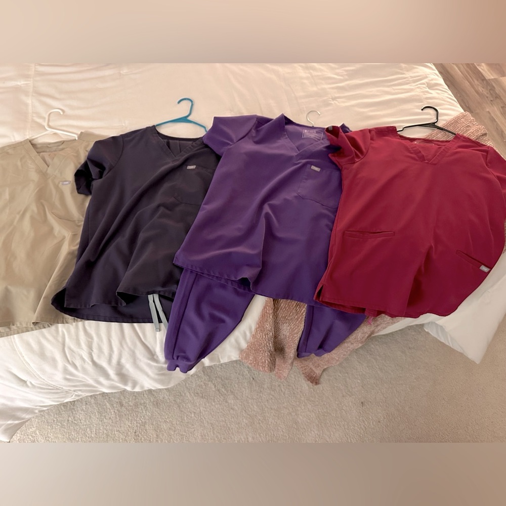 Four sets of FIGS Scrubs- will sell separate